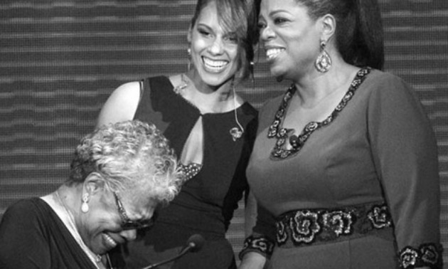 Oprah, Alicia Keys, and Maya Angelou