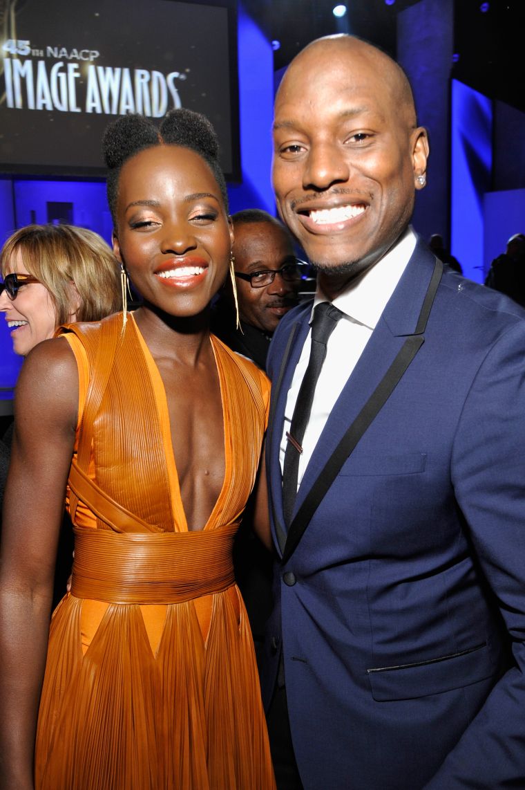 Lupita Nyongo and Tyrese Gibson