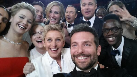 ellen deneres selfie oscars
