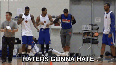 knicks practice haters gonna hate