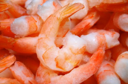 Shrimp on the denim
