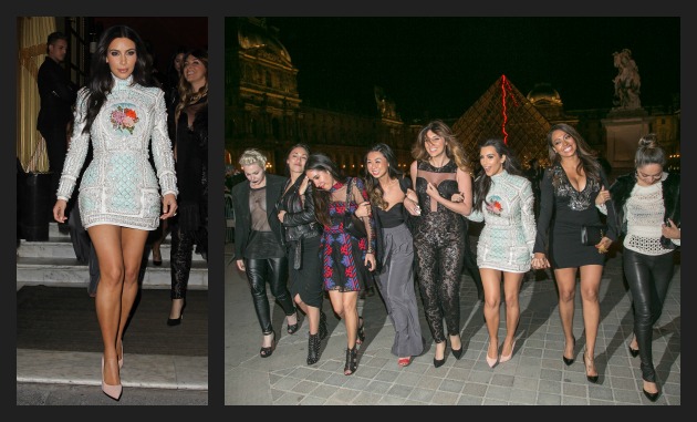 Kim K and Pals Paris