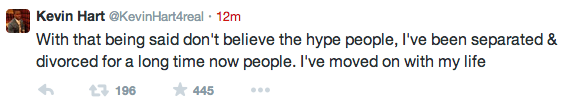 Kevin hart ex wife tweets