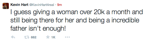 Kevin hart ex wife tweets