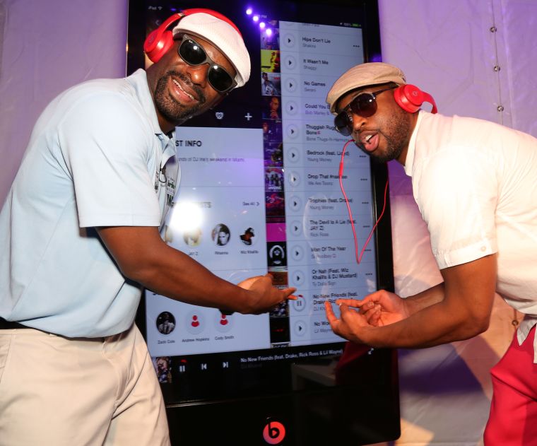 DJ Irie and Dwyane Wade
