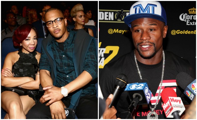 Tiny T.I. Floyd Mayweather Getty