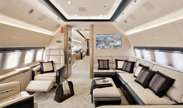 Private Jet Interior