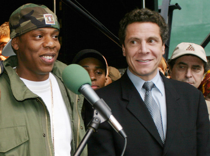 Jay Z and Andrew Cuomo