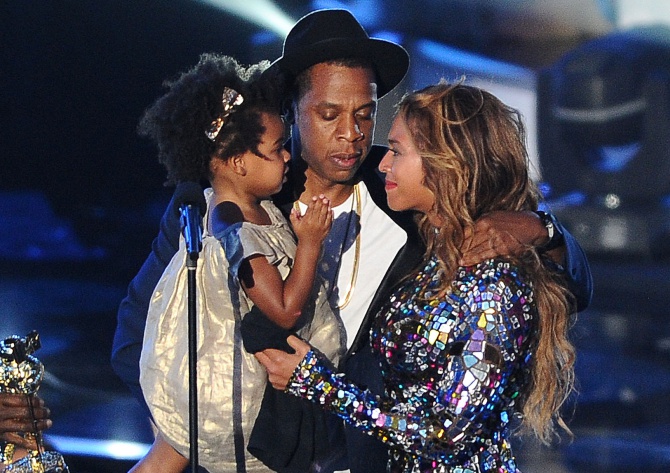 Jay Z, Beyonce, and Blue Ivy Carter