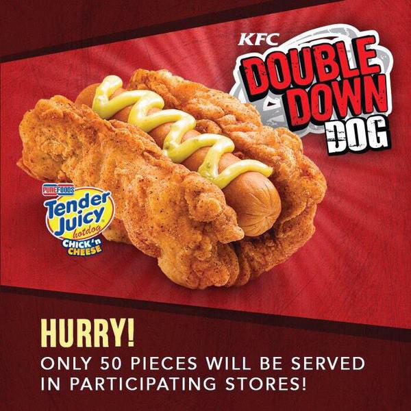 kfc double down dog
