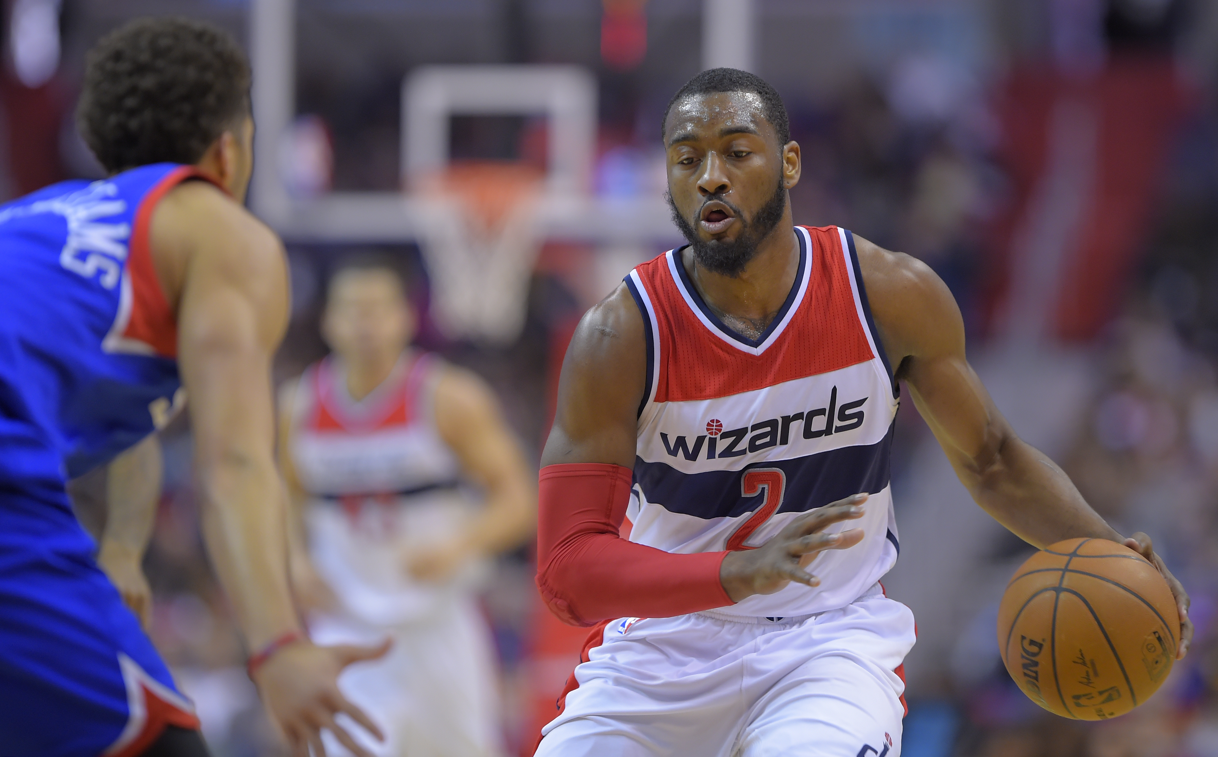 the Washington Wizards play the Philadelhia 76er's