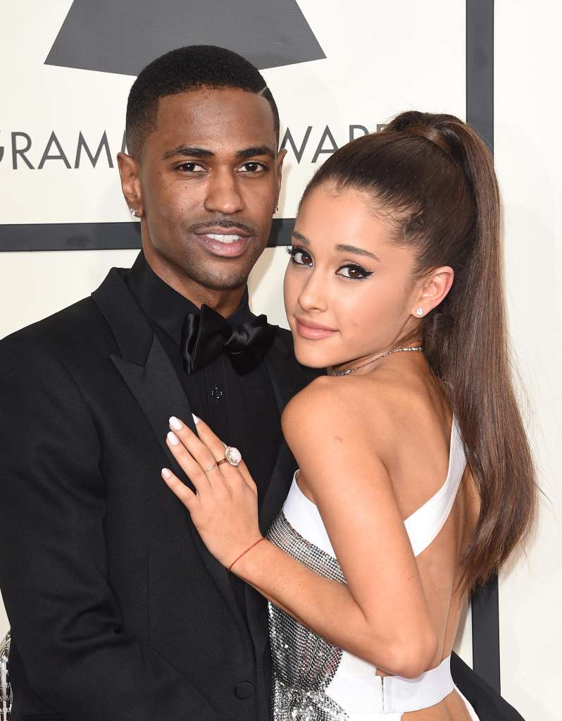 Ariana Grande and Big Sean attend The 57th Annual GRAMMY Awards