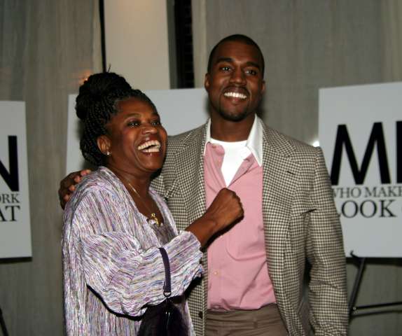 Kanye West and mother Donda West at GQ Magazine Celebrates BVLGARI's New Ergon Watch