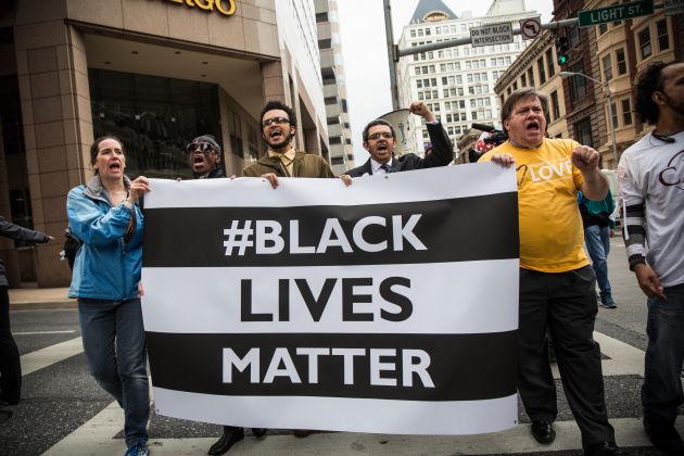 Protestors march for Freddie Gray Baltimore