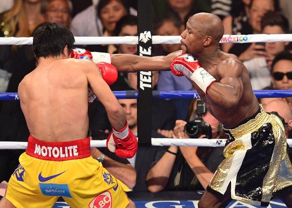 Floyd Mayweather Jr. dominated Manny Pacquiao in their title fight.