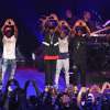 Neef Buck, Jay-Z, and Freeway appear onstage during TIDAL X: Jay-Z B-sides in NYC on May 16, 2015 in New York City