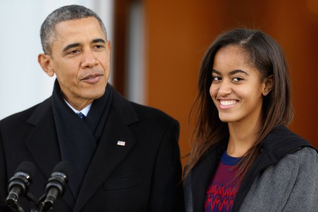 Barack and Malia Obama