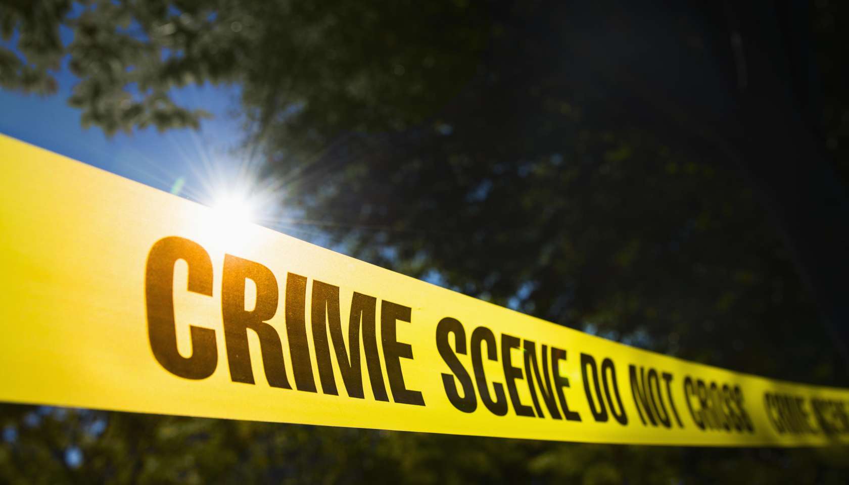 USA, New York State, New York City, Crime scene barrier tape