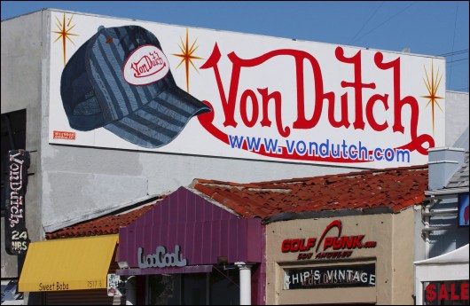 Christian Audigier, Stylist of 'Von Dutch' shop on Melrose Avenue in Los Angeles, United States in February, 2004.