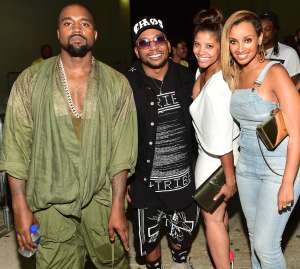 Kanye West and CyHi The Prynce Birthday Bash