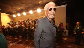 Morgan Freeman arrivals for the 82th Annual Academy Awards nominees luncheon at the Beverly Hilton