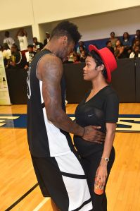 pregnant teyana taylor & iman shumpert - ludaday weekend basketball game