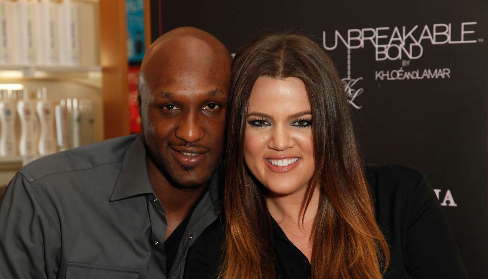 Khloe Kardashian And Lamar Odom Appearance At Perfumania's Boutique At The Block At Orange