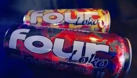 Two cans of the 23.5 ounce 'Four Loko' m