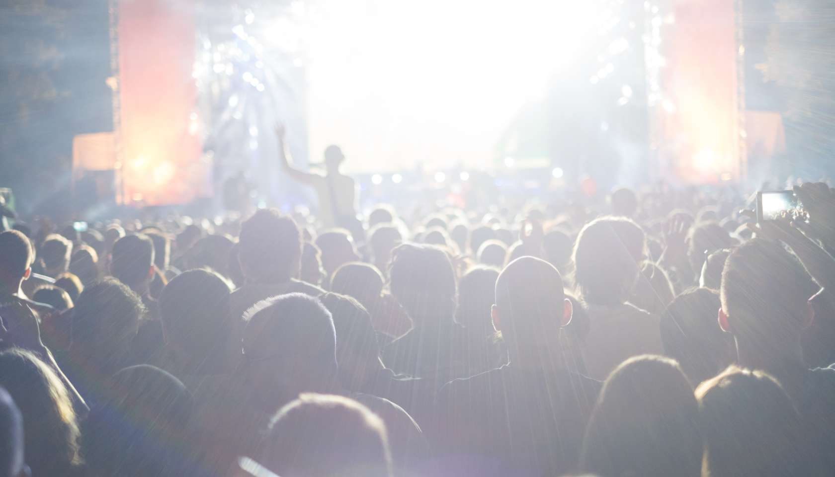 Enjoying the music festival