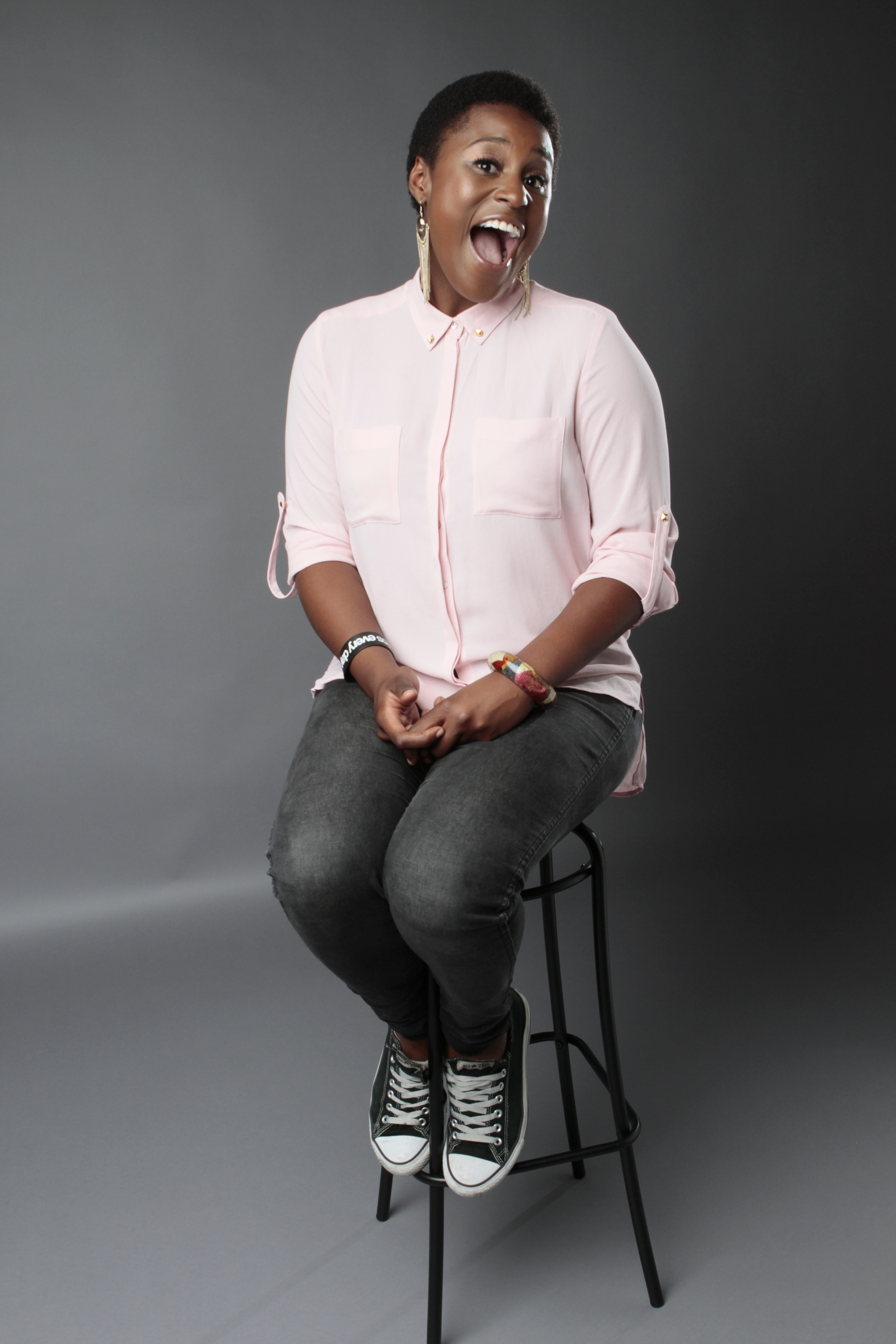 LOS ANGELES, CA.  OCTOBER 9, 2012: Issa Rae poses for a portrait in the Los Angeles Times studio on