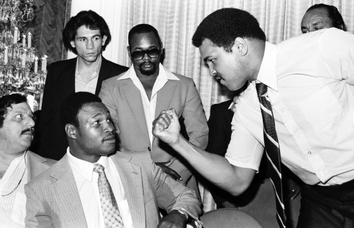 Larry Holmes and Muhammad Ali Press Conference