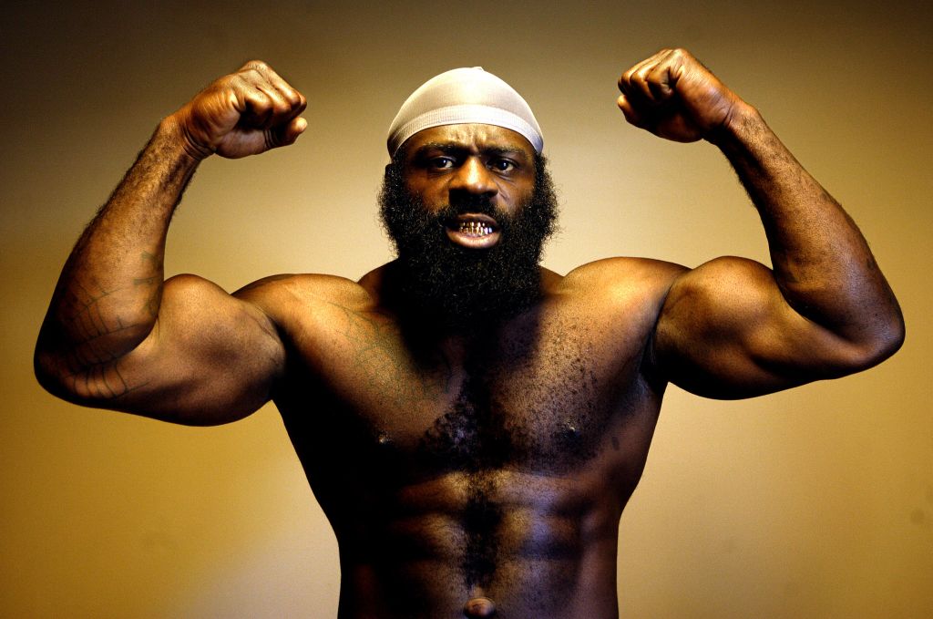 Kimbo Slice (Kevin Ferguson), who will fight in the main event of the first mixed martial arts card