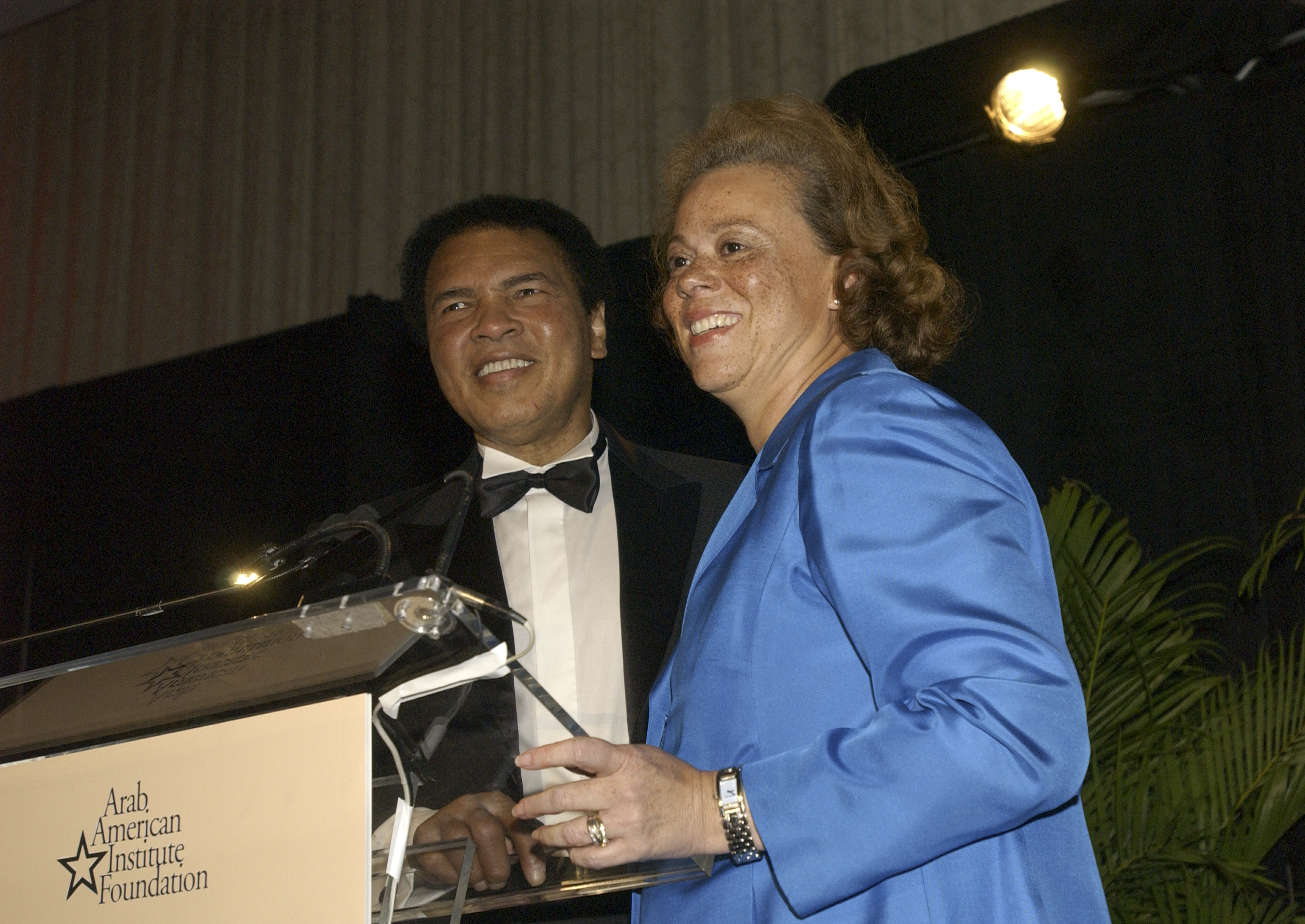 Muhammad Ali and Yolanda Ali attend the 2004 Kahlil Gibran...