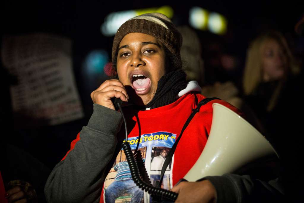 Daughter Of Eric Garner Leads Protest March In Staten Island