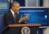 President Obama Speaks On The Economy In Brady Press Briefing Room