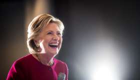 Democratic Nominee for President of the United States former Secretary of State Hillary Clinton