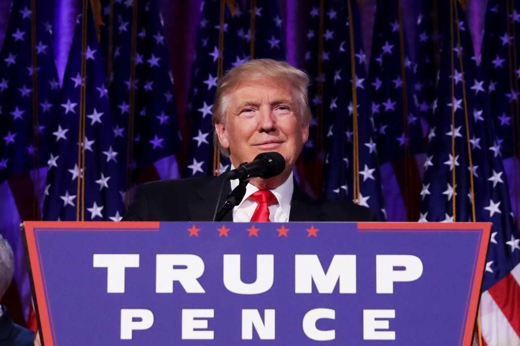 Republican Presidential Nominee Donald Trump Holds Election Night Event In New York City