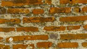 Old brick wall, Panama Viejo, Panama City, Panama